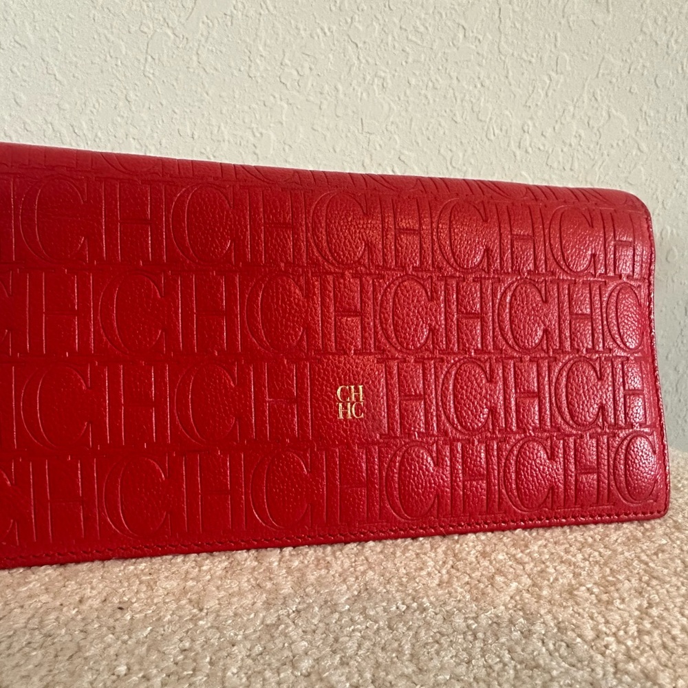 CH Carolina Herrera Red Wallet